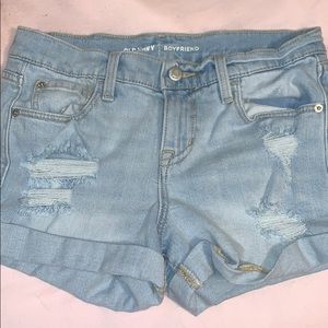 Light Wash Denim Shorts